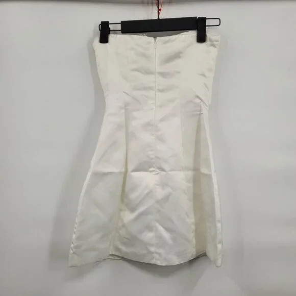 Peppermayo Girl Crush Bow Mini Dress Women Size 0 NWT Strapless Cutout - Picture 7 of 10